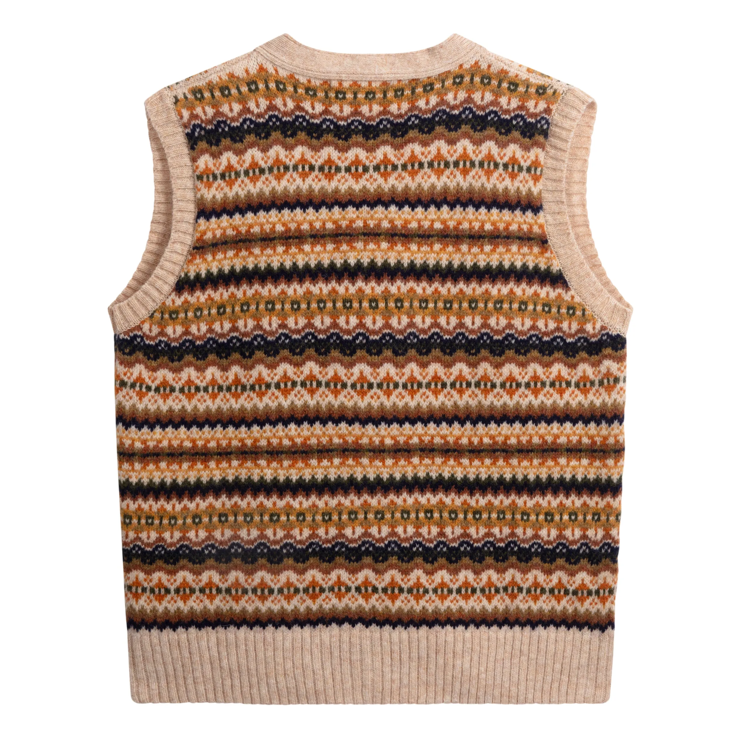 Sleeveless Fairisle Cardigan