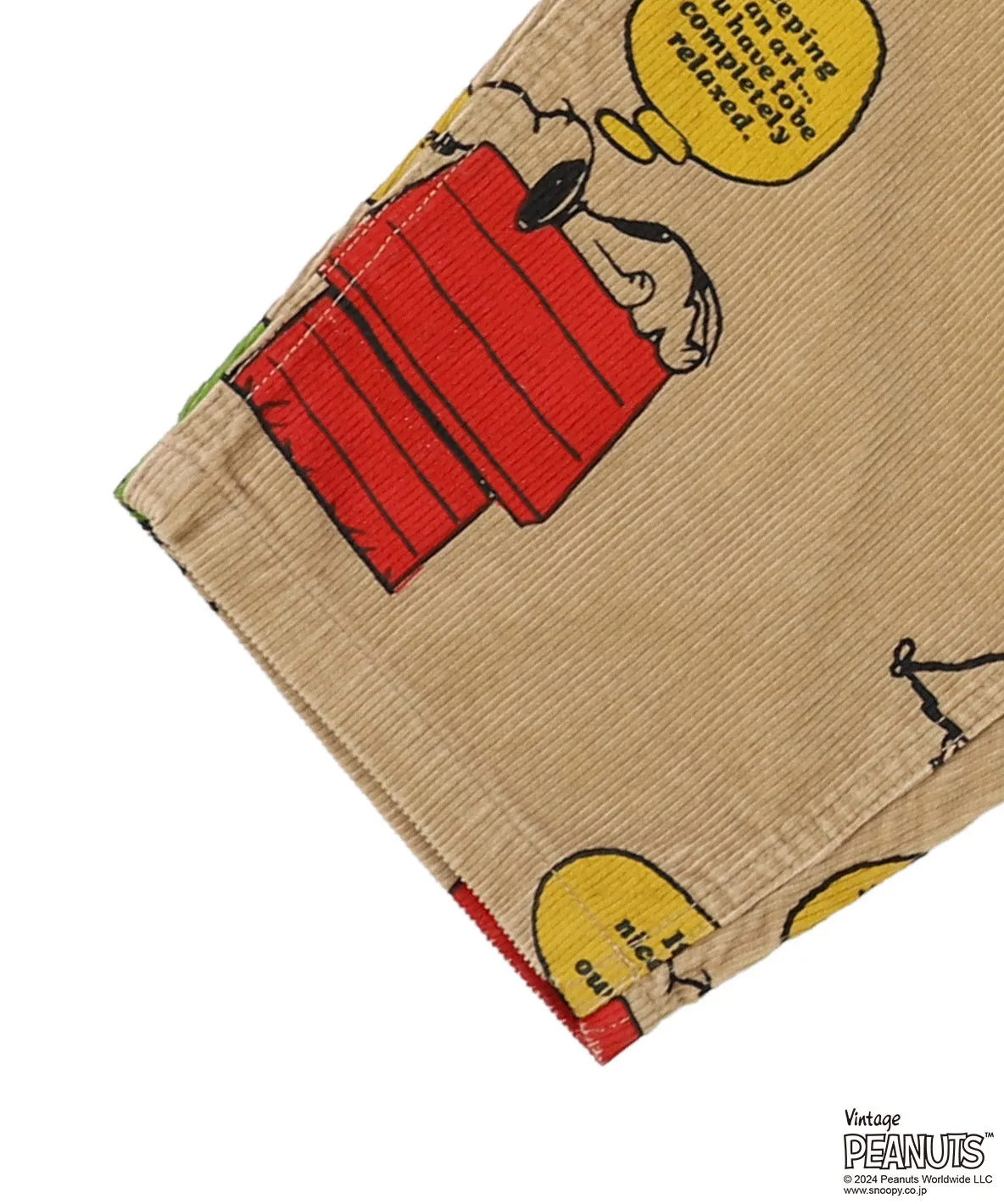 SNOOPY Corduroy Pants