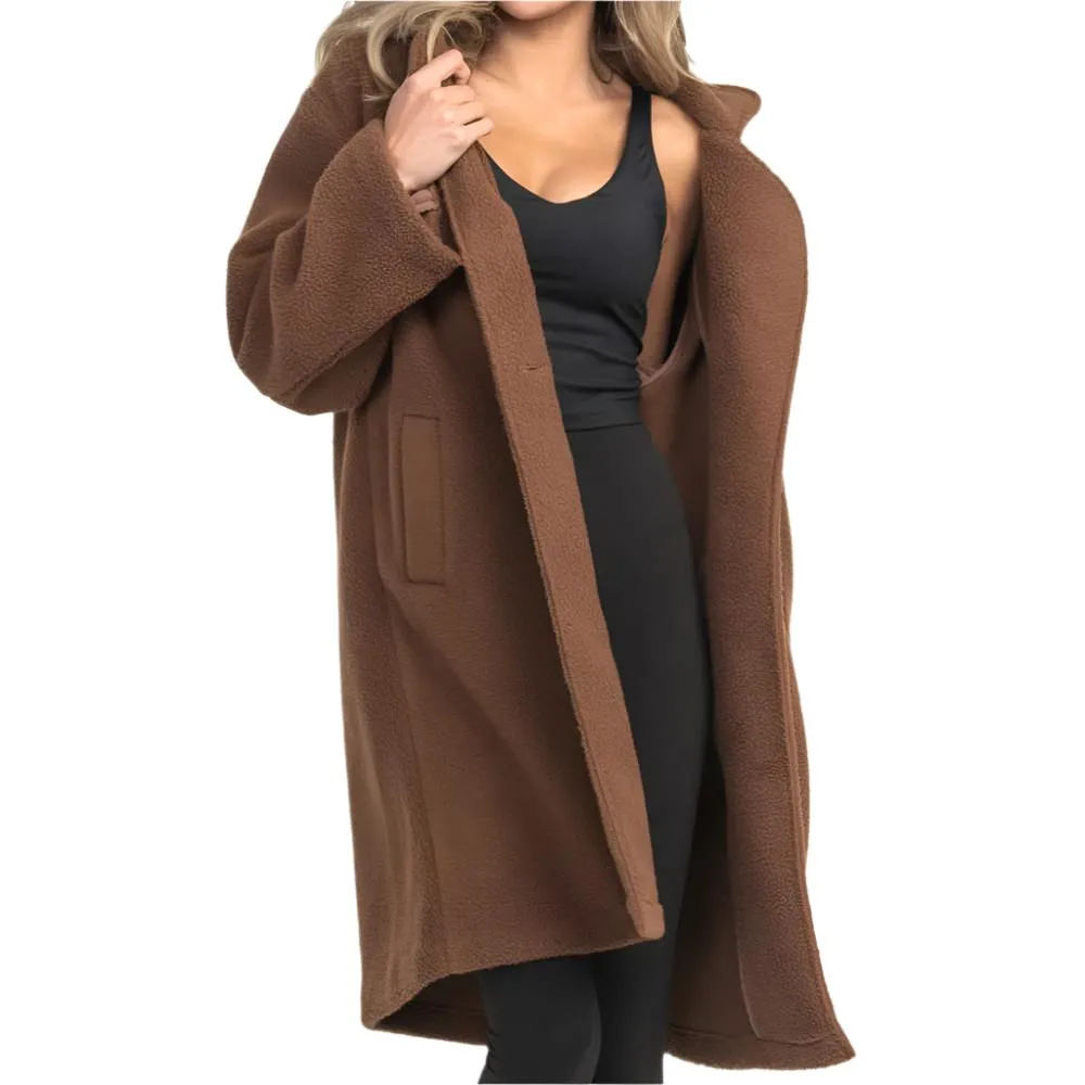 Southern Shirt Women's Long Line Teddy Jacket