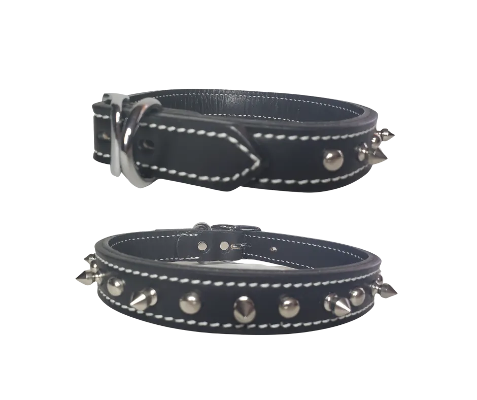 Spikes/Studs Harness Leather Dog Collar