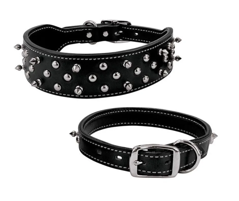 Spikes/Studs Harness Leather Dog Collar