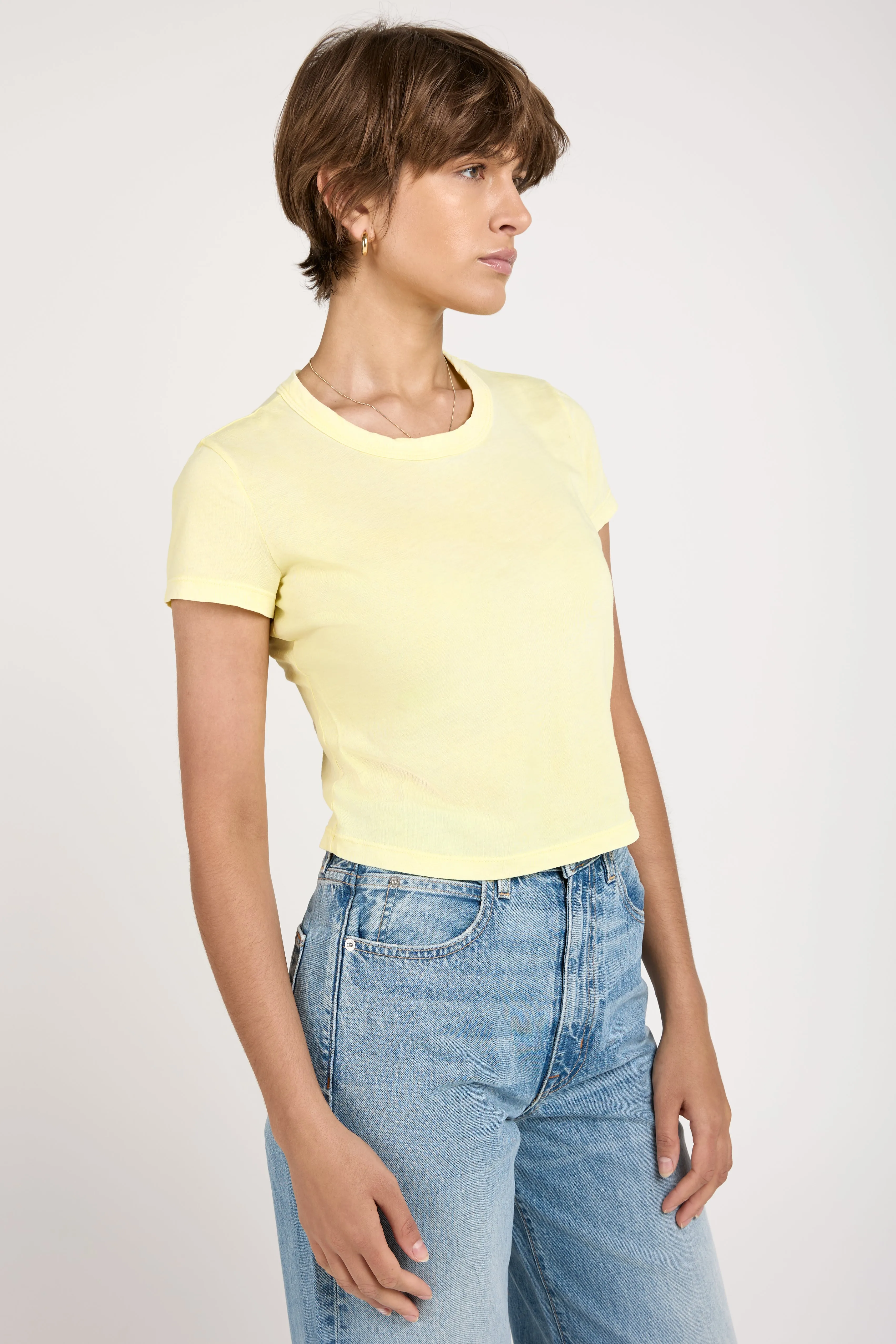 Standard Baby Tee in Vintage Lemon