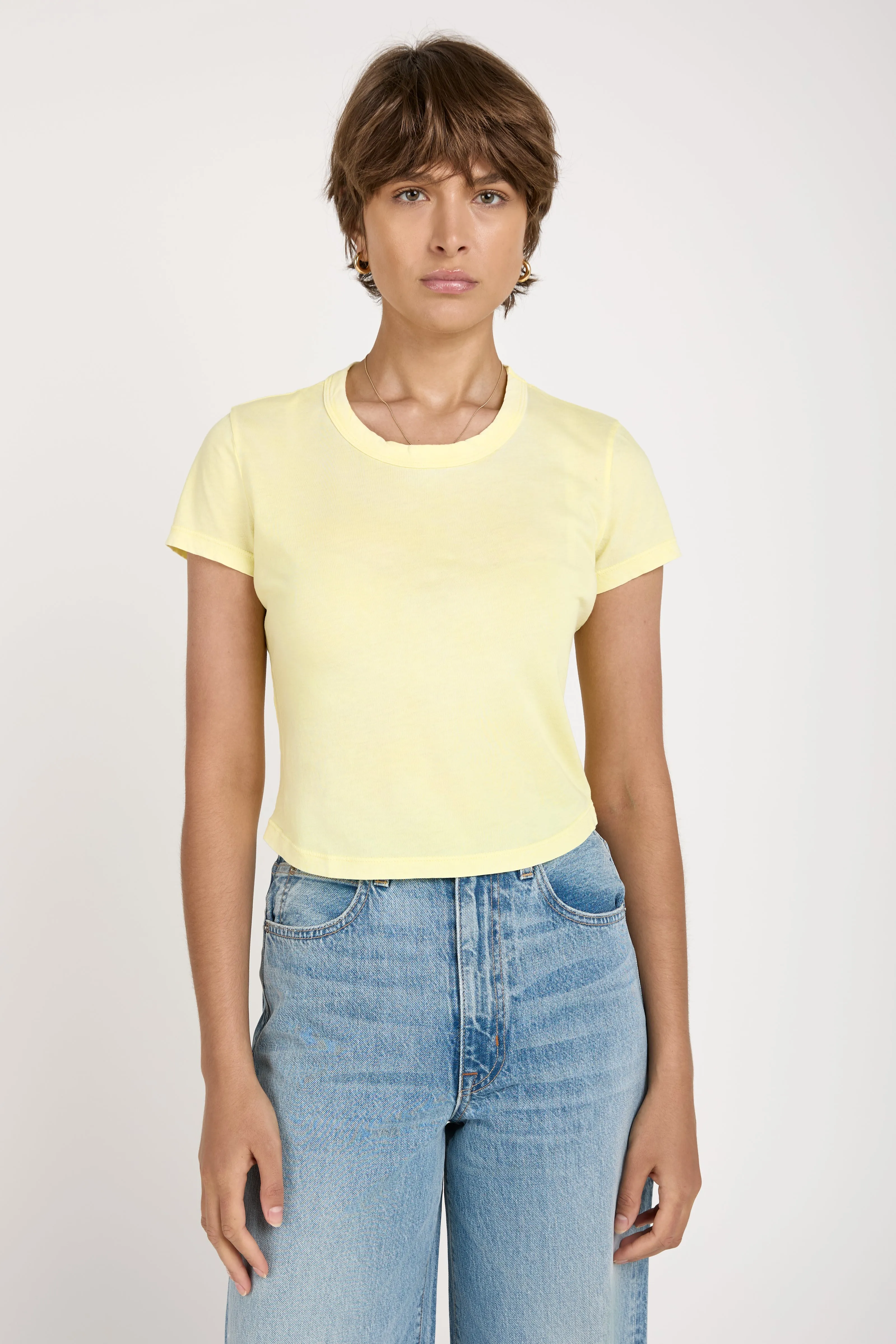 Standard Baby Tee in Vintage Lemon