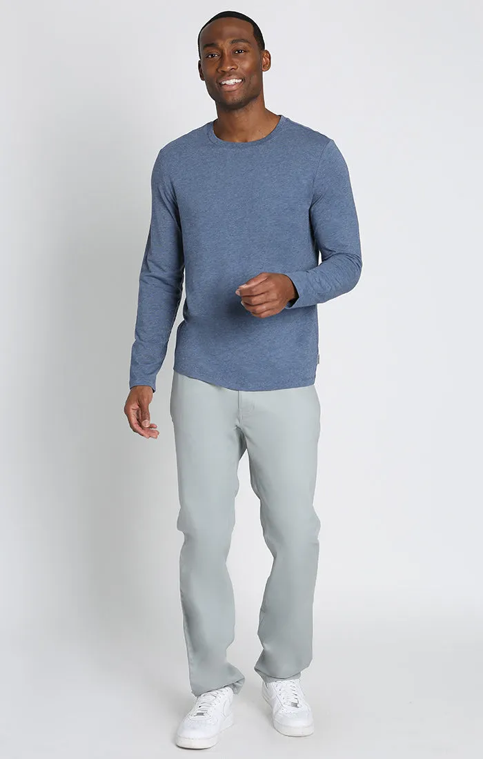 Stretch Pima Blend Crewneck Pullover