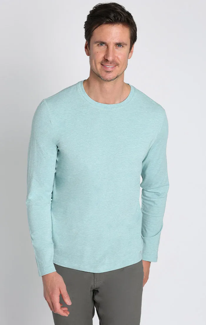 Stretch Pima Blend Crewneck Pullover