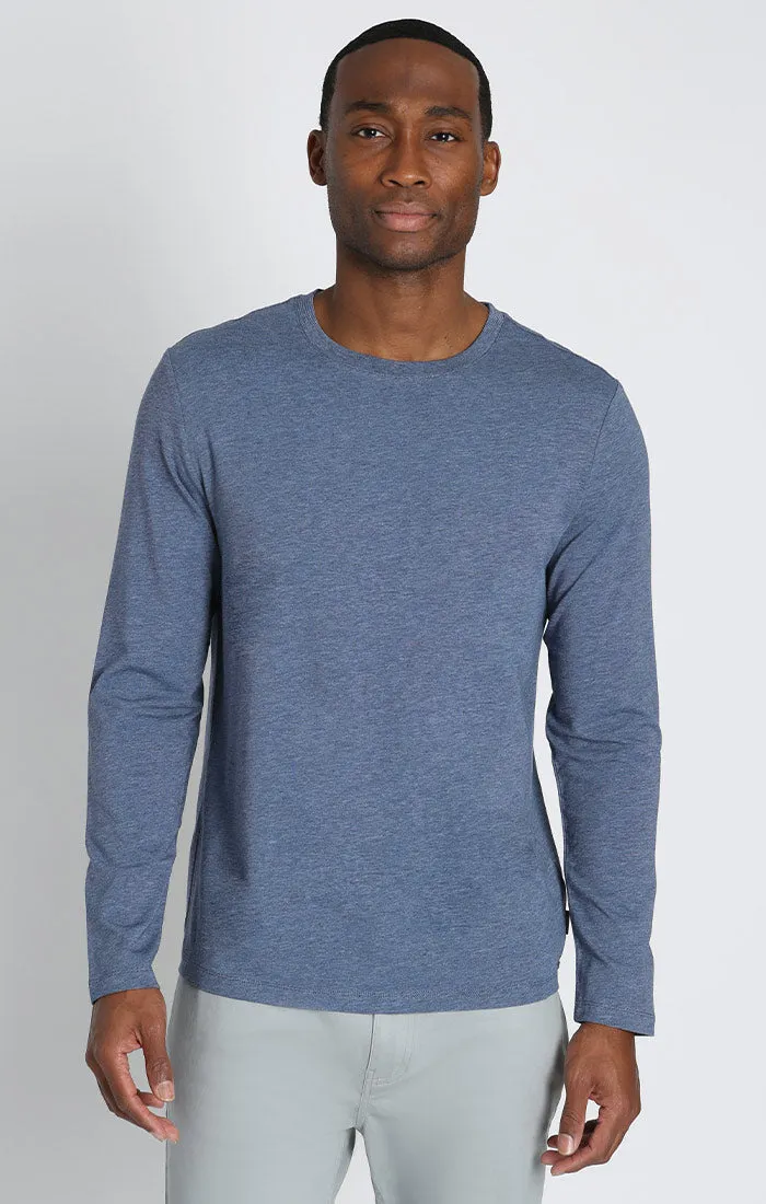 Stretch Pima Blend Crewneck Pullover