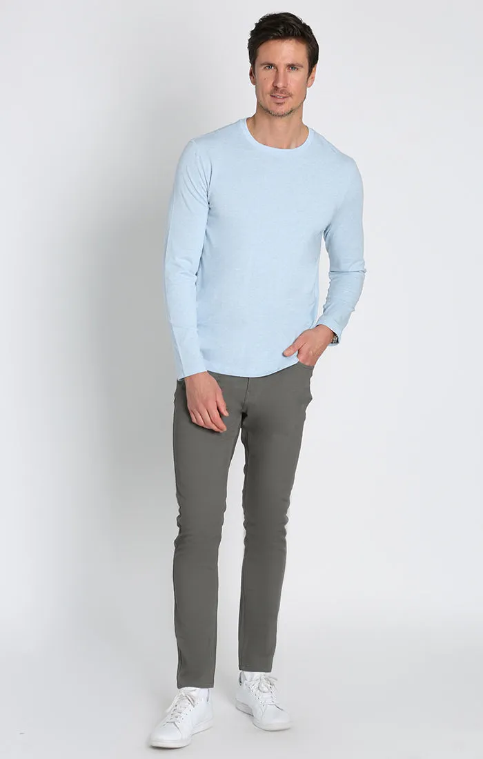 Stretch Pima Blend Crewneck Pullover