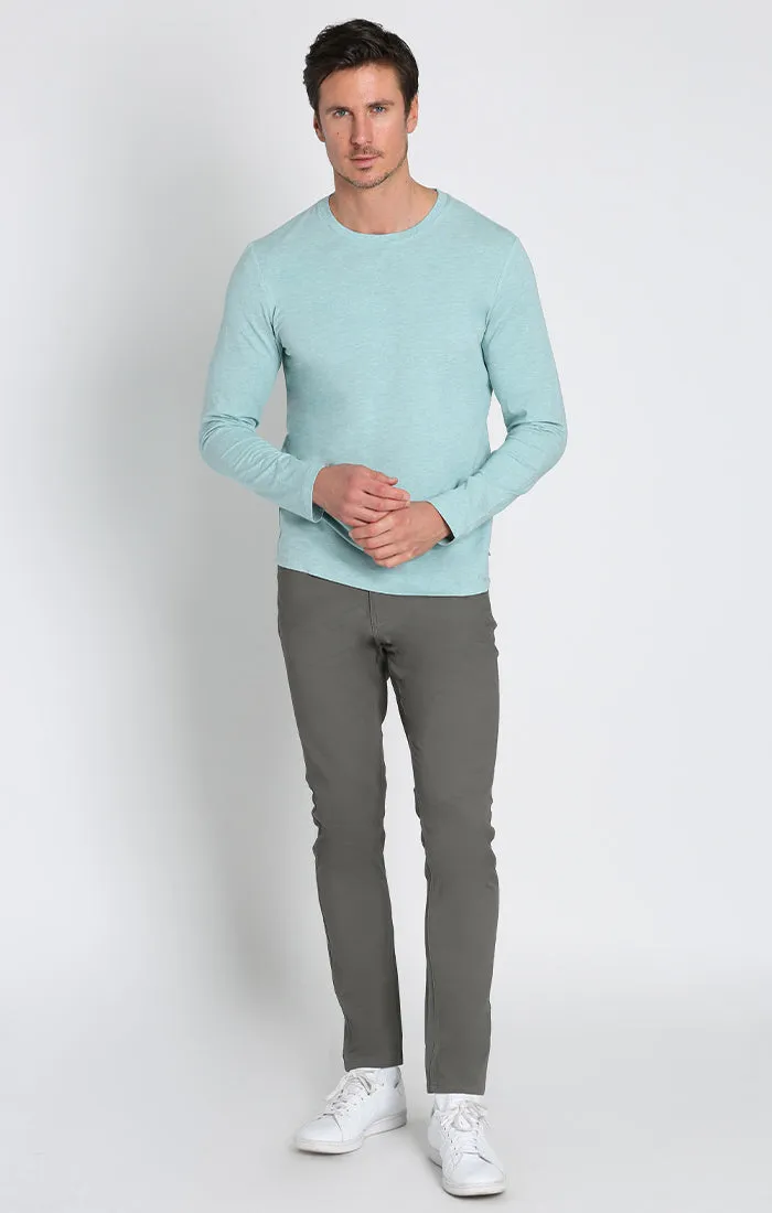 Stretch Pima Blend Crewneck Pullover