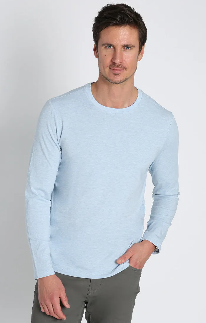 Stretch Pima Blend Crewneck Pullover