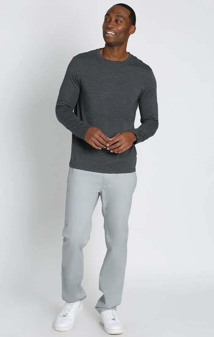 Stretch Pima Blend Crewneck Pullover