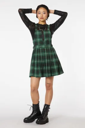 Tartan Poison Pleated Pinny