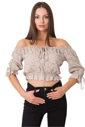 TEEK - Multi Drawstring Cropped Blouse