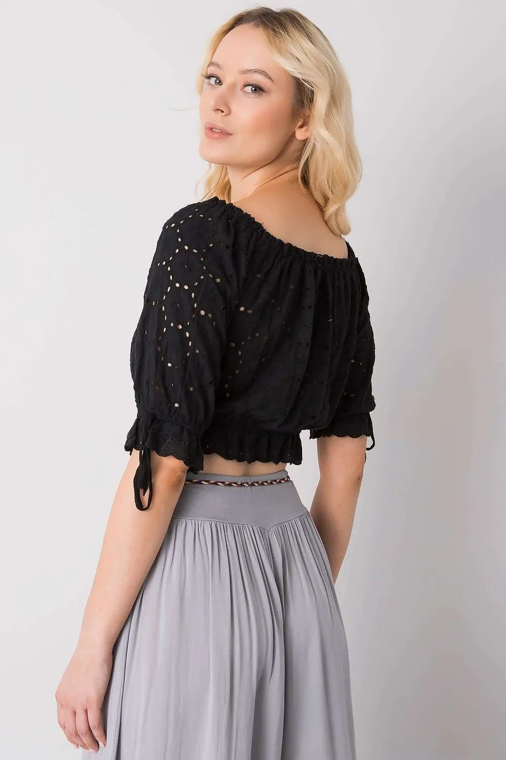 TEEK - Multi Drawstring Cropped Blouse