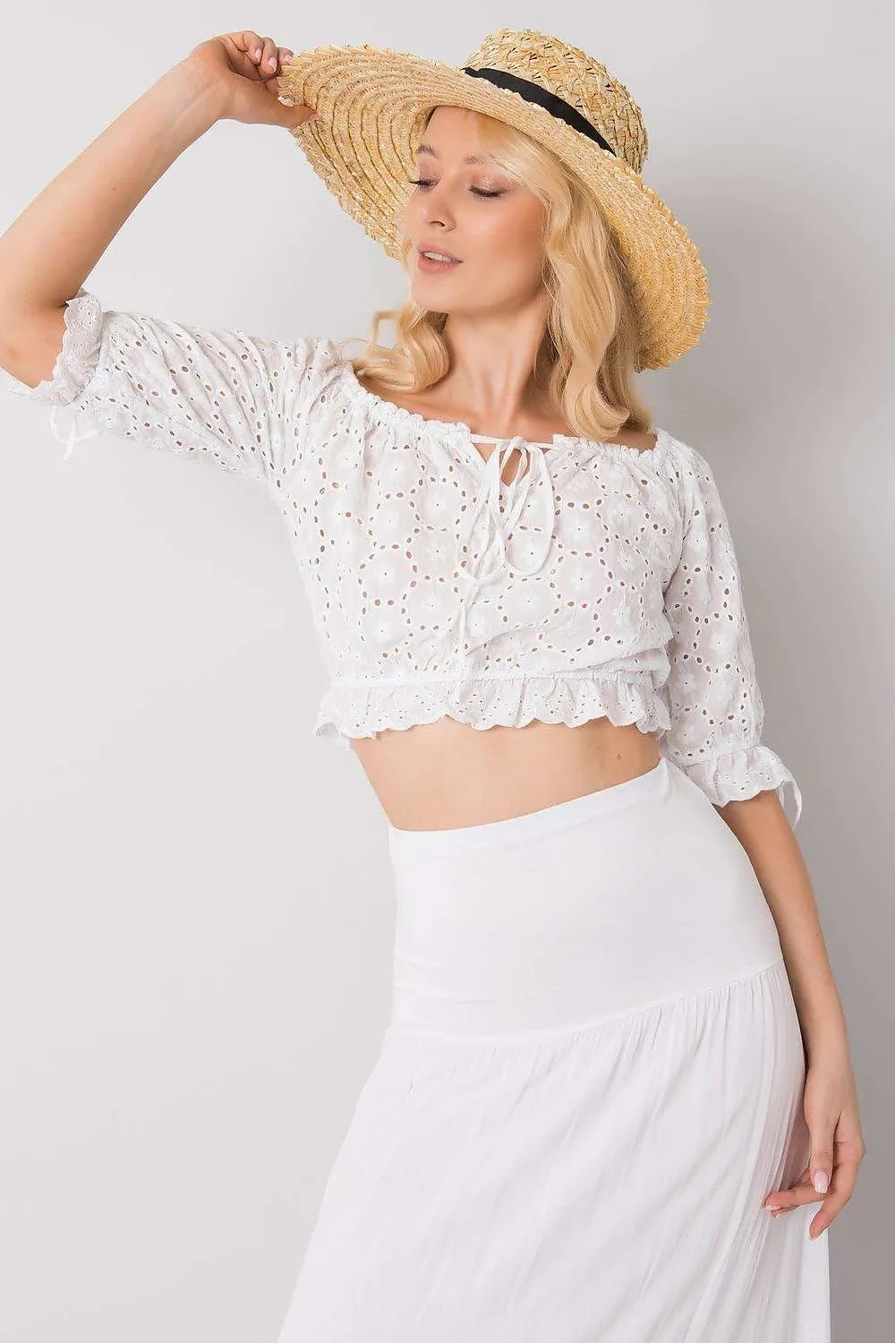 TEEK - Multi Drawstring Cropped Blouse