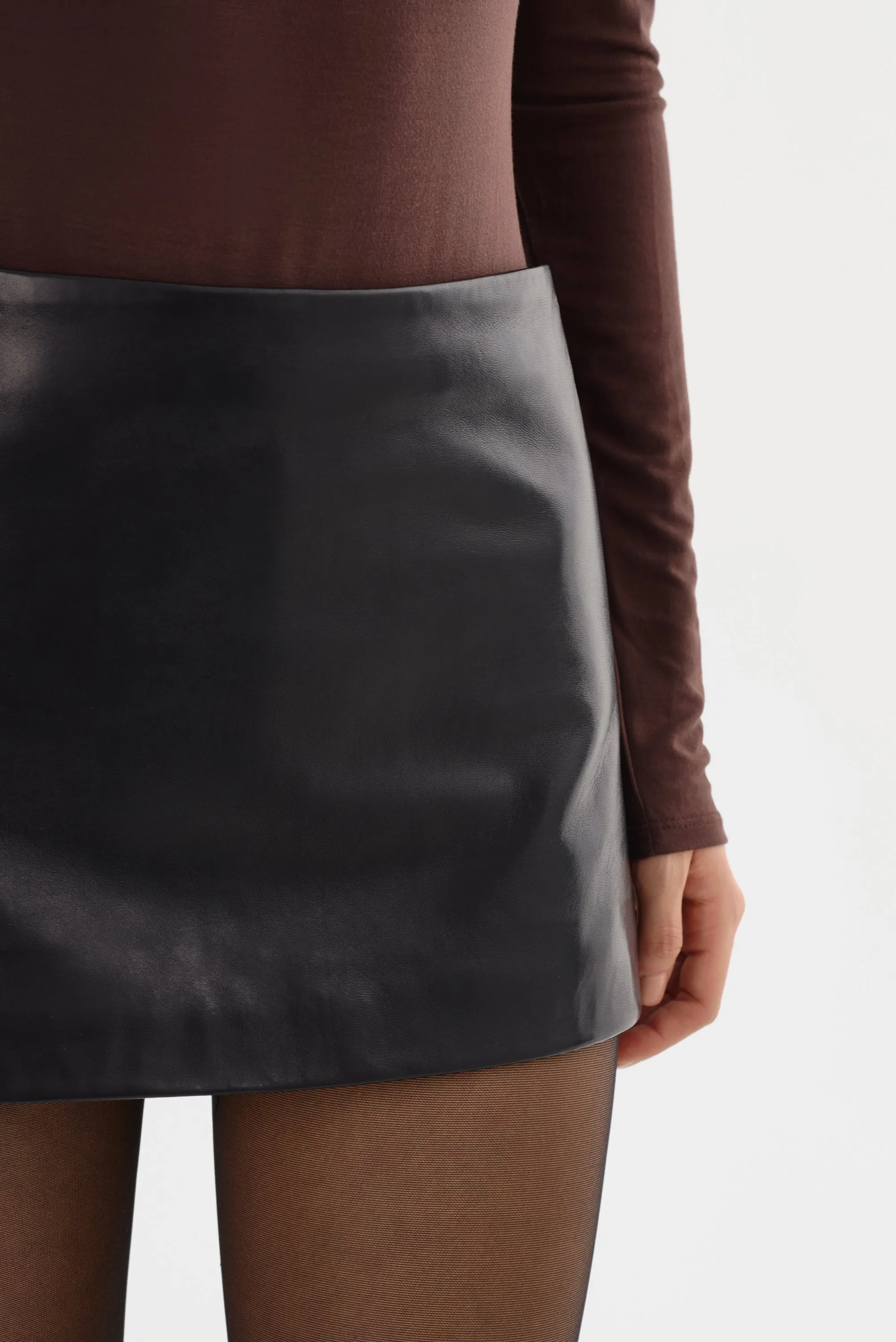 THALIA | Leather Mini Skirt