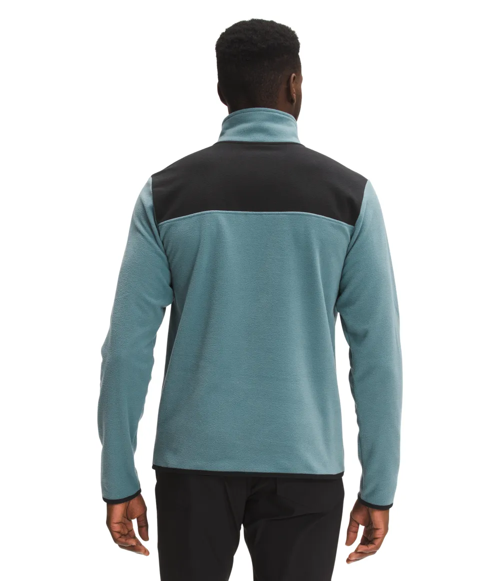 'The North Face' Men's TKA Glacier Snap Pullover - TNF Black / Goblin Blue