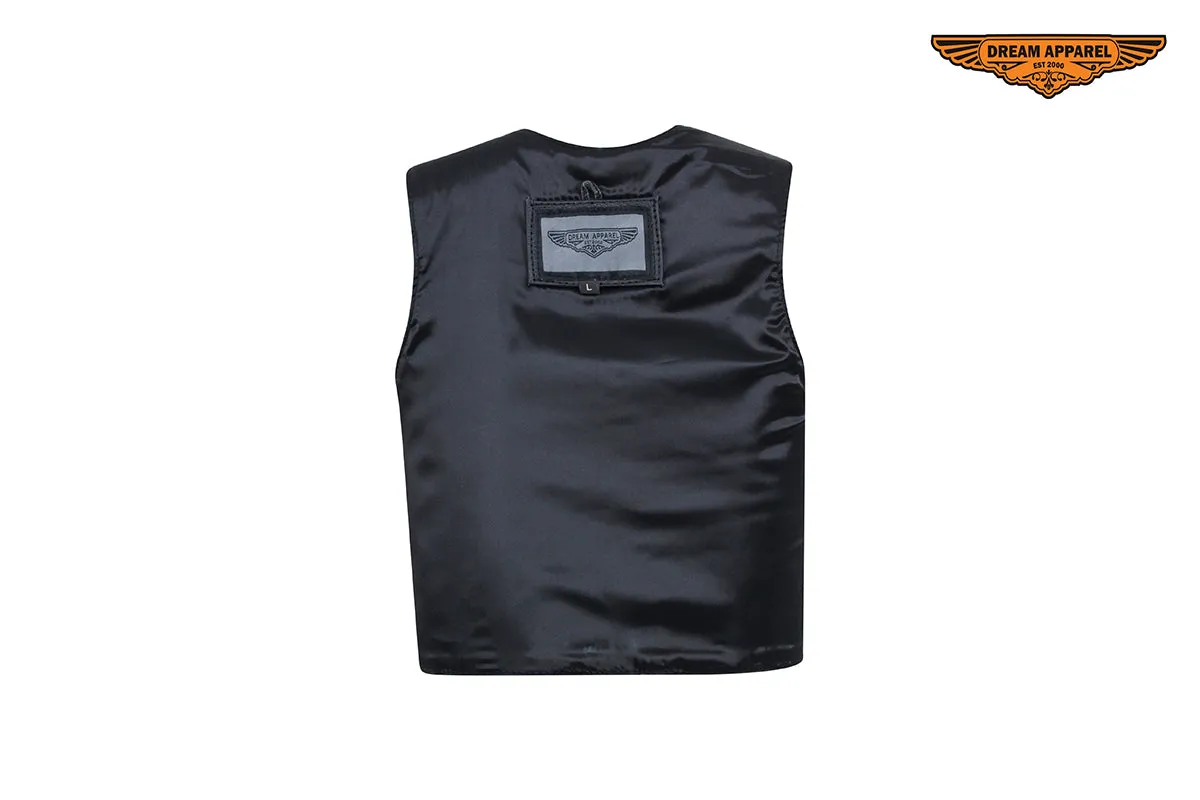 Toddler Kids Plain Leather Vest