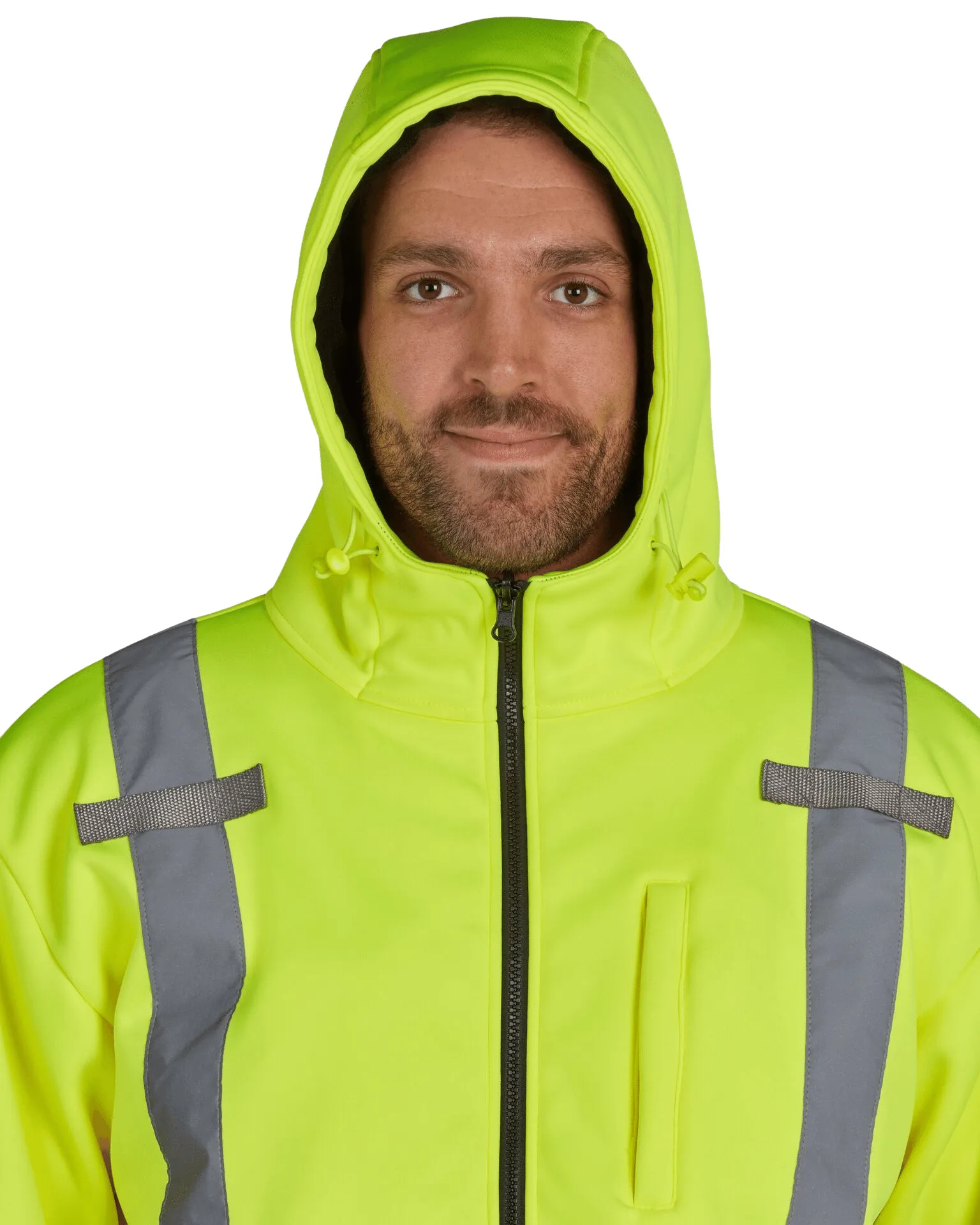 UHV773 HiVis Microfleece Soft Shell Jacket