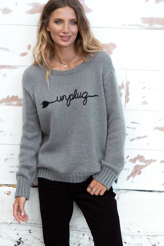 Unplug Crew Sweater