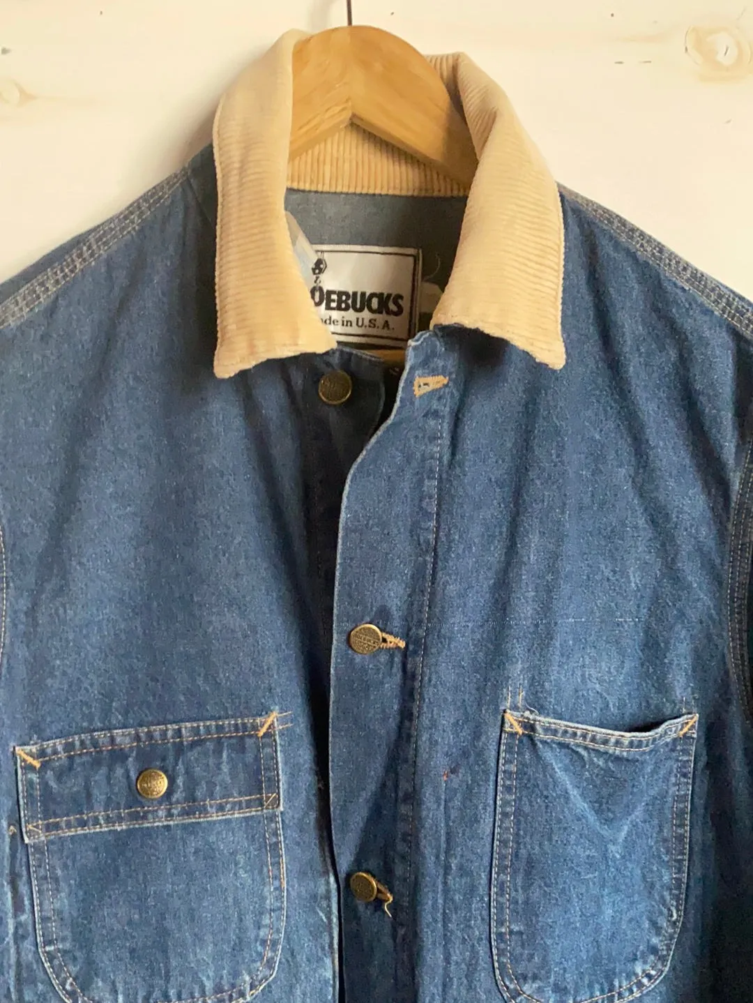 Vintage Roebucks Denim Chore Coat