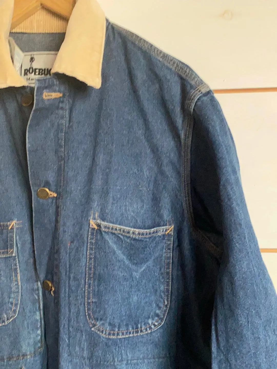 Vintage Roebucks Denim Chore Coat