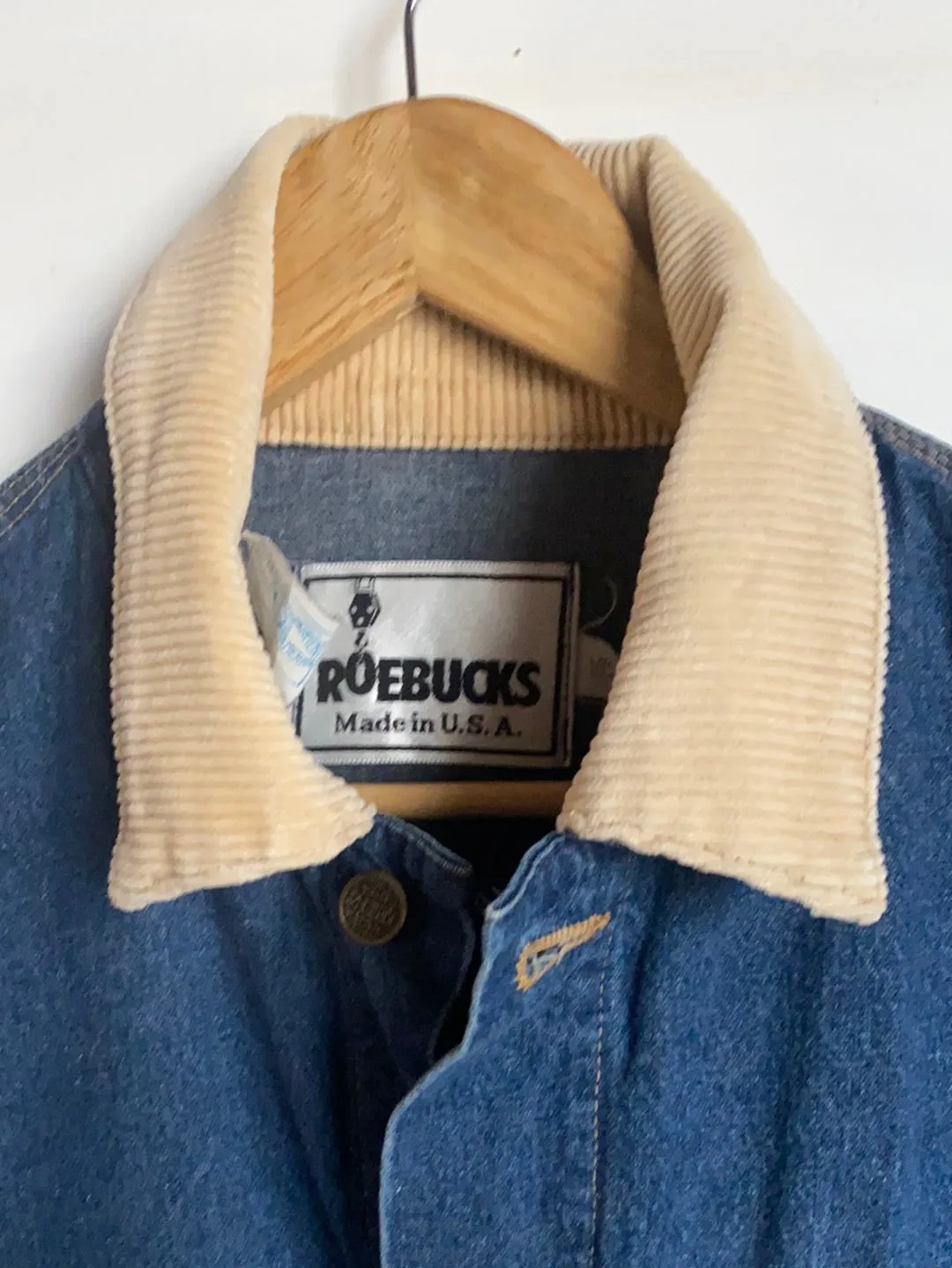 Vintage Roebucks Denim Chore Coat