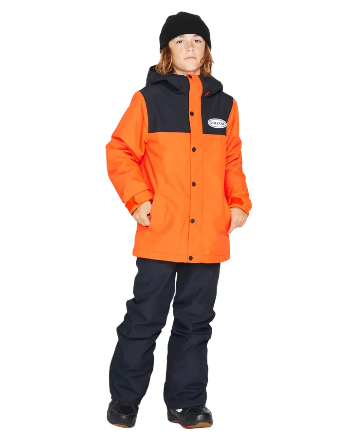 Volcom Stone.91 Ins Kids Jacket - Orange Shock - 2023