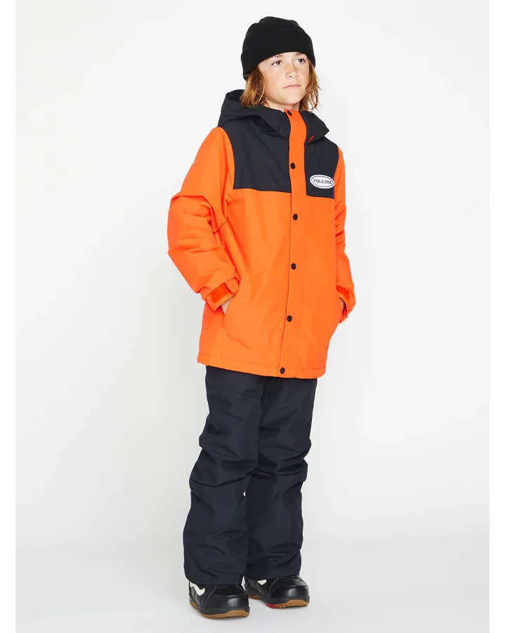 Volcom Stone.91 Ins Kids Jacket - Orange Shock - 2023