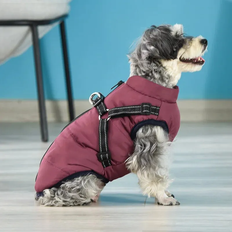 Waterproof Warm Fleece Dog Jacket