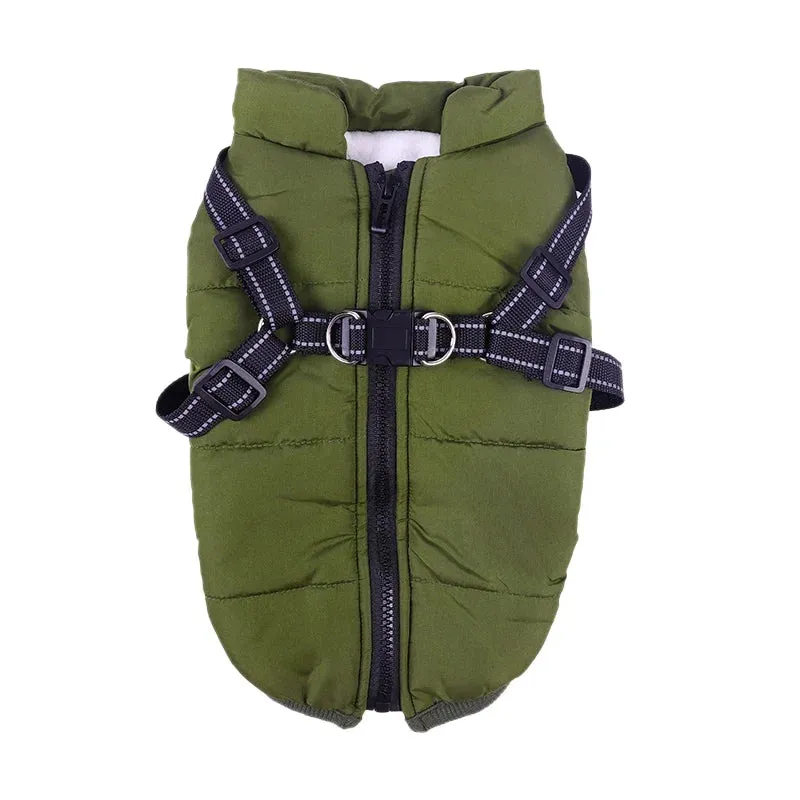 Waterproof Warm Fleece Dog Jacket