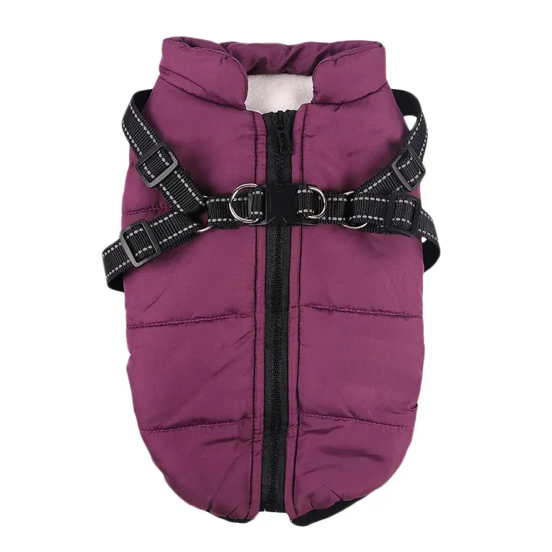 Waterproof Warm Fleece Dog Jacket