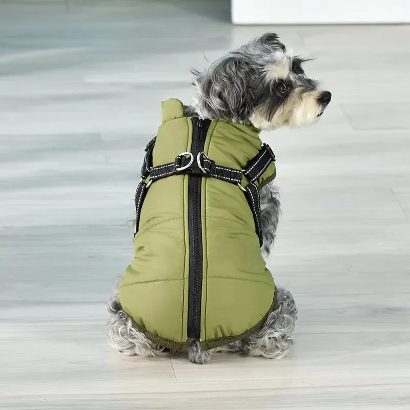 Waterproof Warm Fleece Dog Jacket