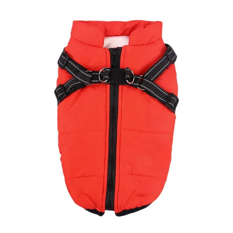 Waterproof Warm Fleece Dog Jacket