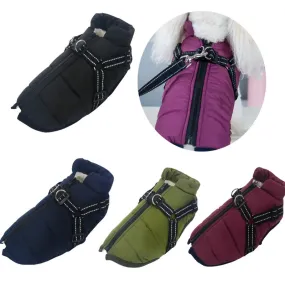 Waterproof Warm Fleece Dog Jacket