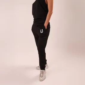 Womens Athletic Fit Sweat Pants - Black Sweat Pants - U1 Sweat Pants