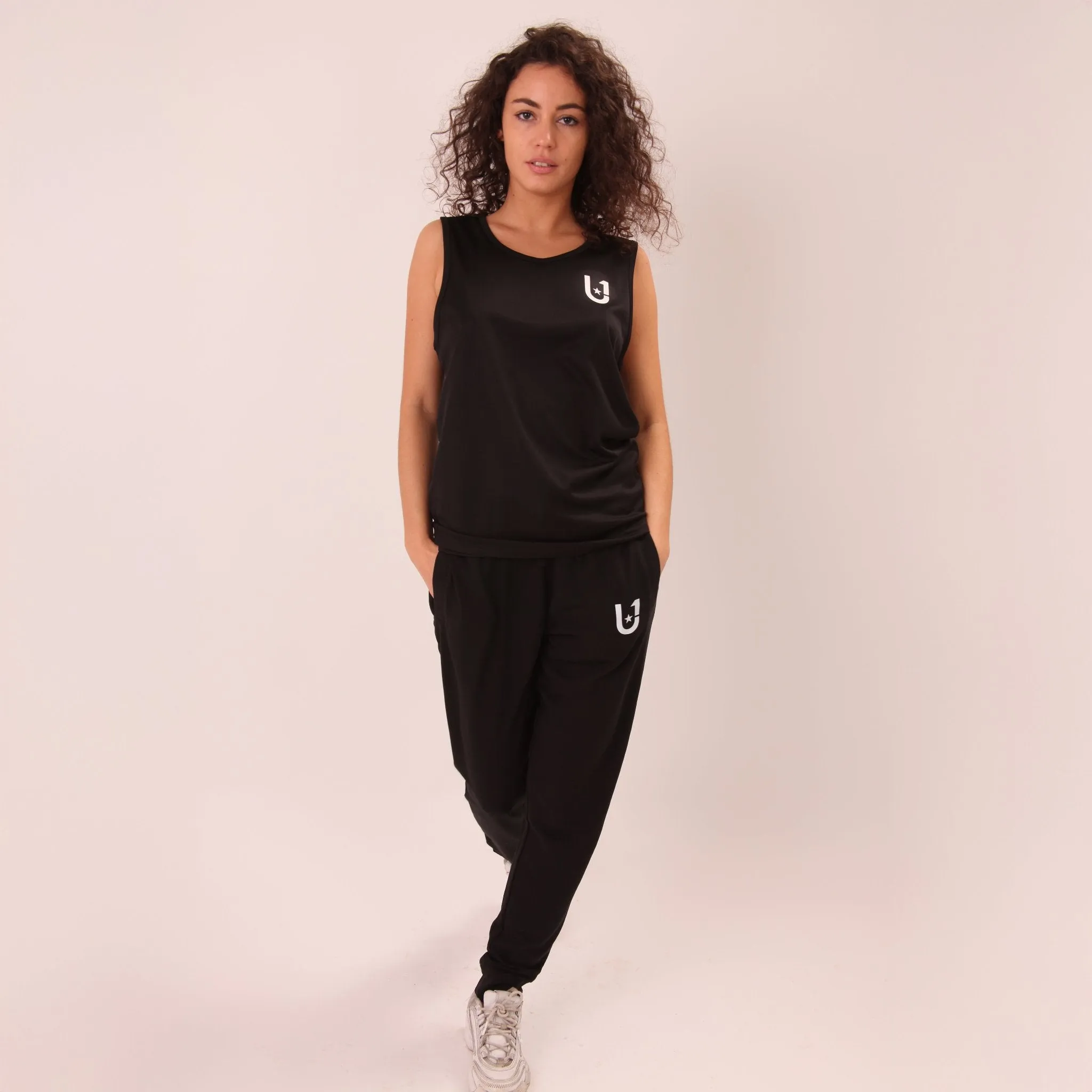 Womens Athletic Fit Sweat Pants - Black Sweat Pants - U1 Sweat Pants