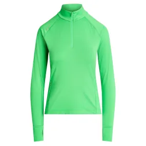 Womens Performance Quarter Zip Pullover Course Green - SS24