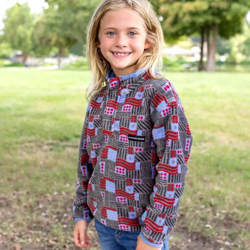 Youth Star-Spangled Fleece Pullover